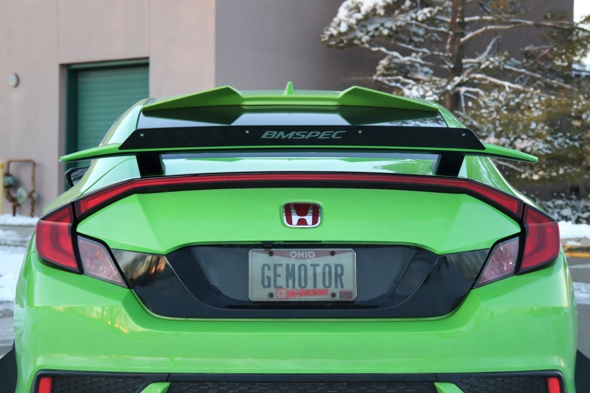 Epsilon+ [17-21 Civic Si Coupe FC3] Spoiler Extension - JDMuscleSpoilers and Wingssku-40294292193324ACMClear Anodized