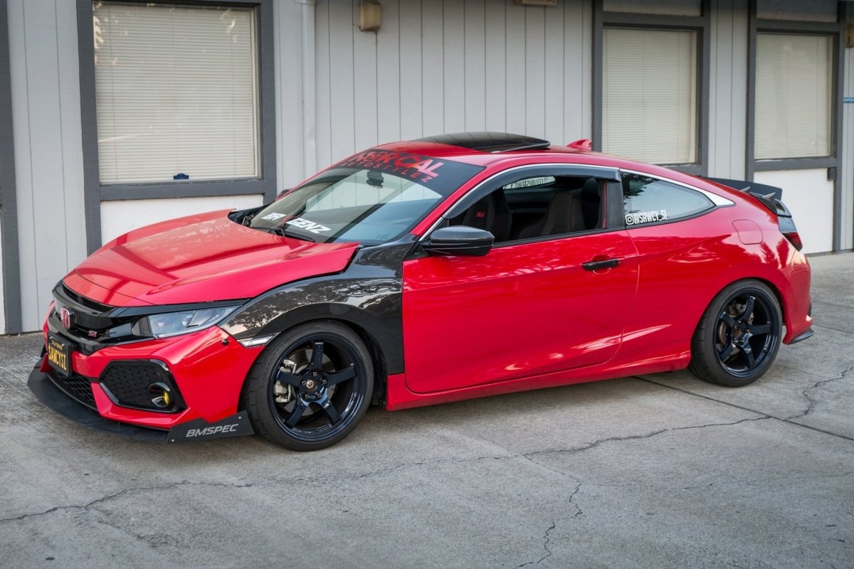 Epsilon+ [17-21 Civic Si Coupe/Sedan FC1/FC3] Front Splitter - JDMuscleSplittersku-15021848985635