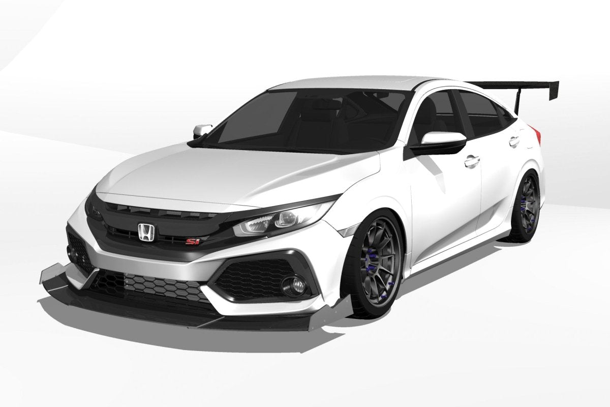 Epsilon+ [17-21 Civic Si Sedan FC1] GT Wing - JDMuscleSpoilers and Wingssku-40217758957612Carbon Fiber Motorsport (6lbs)10.5