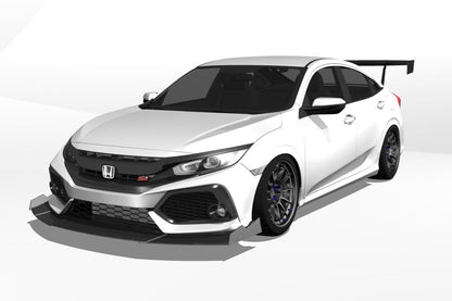 Epsilon+ [17-21 Civic Si Sedan FC1] GT Wing - JDMuscleSpoilers and Wingssku-40217758957612Carbon Fiber Motorsport (6lbs)10.5