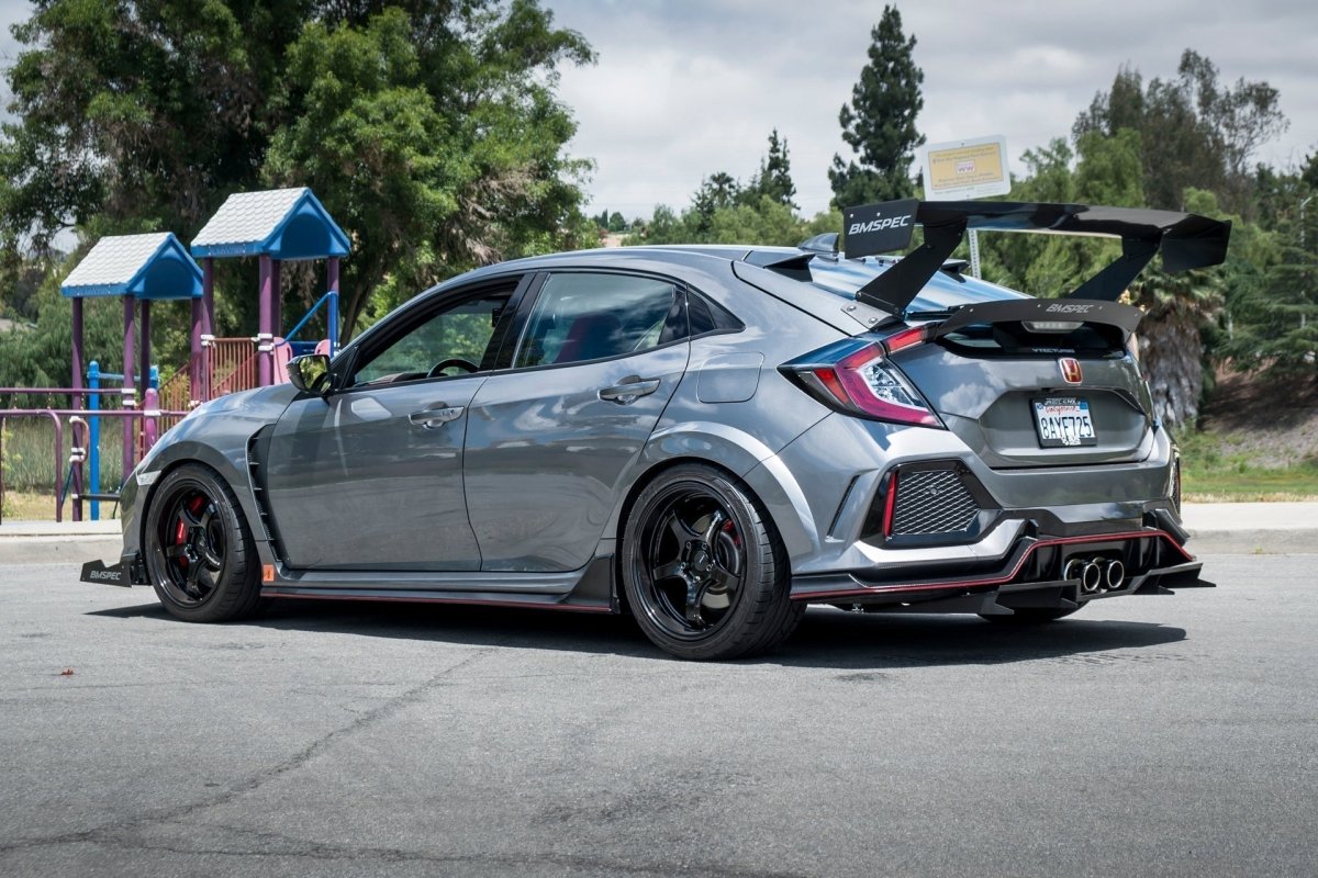 Epsilon+ [17-21 Civic Type R / Civic Sport FK7/FK8] GT Wing - JDMuscleSpoilers and Wingssku-40763211513900Carbon Fiber Motorsport (6lbs)Swan Mount (Set Height/CF Only)Knife Edged Scalloped