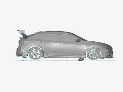 Epsilon+ [17-21 Civic Type R / Civic Sport FK7/FK8] GT Wing - JDMuscleSpoilers and Wingssku-40763211513900Carbon Fiber Motorsport (6lbs)Swan Mount (Set Height/CF Only)Knife Edged Scalloped