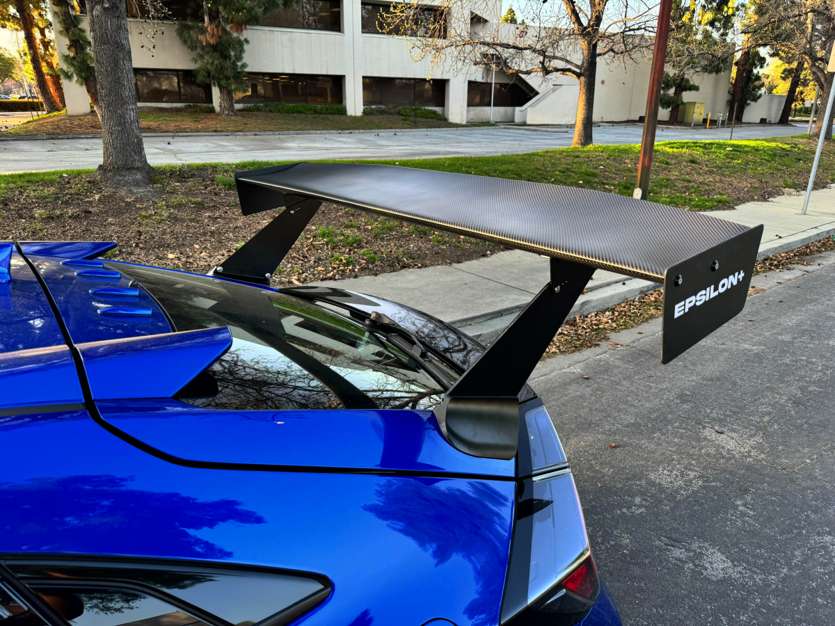 Epsilon+ [17-21 Civic Type R / Civic Sport FK7/FK8] GT Wing - JDMuscleSpoilers and Wingssku-40763211513900Carbon Fiber Motorsport (6lbs)Swan Mount (Set Height/CF Only)Knife Edged Scalloped