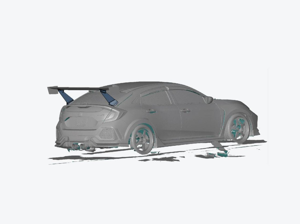 Epsilon+ [17-21 Civic Type R / Civic Sport FK7/FK8] GT Wing - JDMuscleSpoilers and Wingssku-40763211513900Carbon Fiber Motorsport (6lbs)Swan Mount (Set Height/CF Only)Knife Edged Scalloped