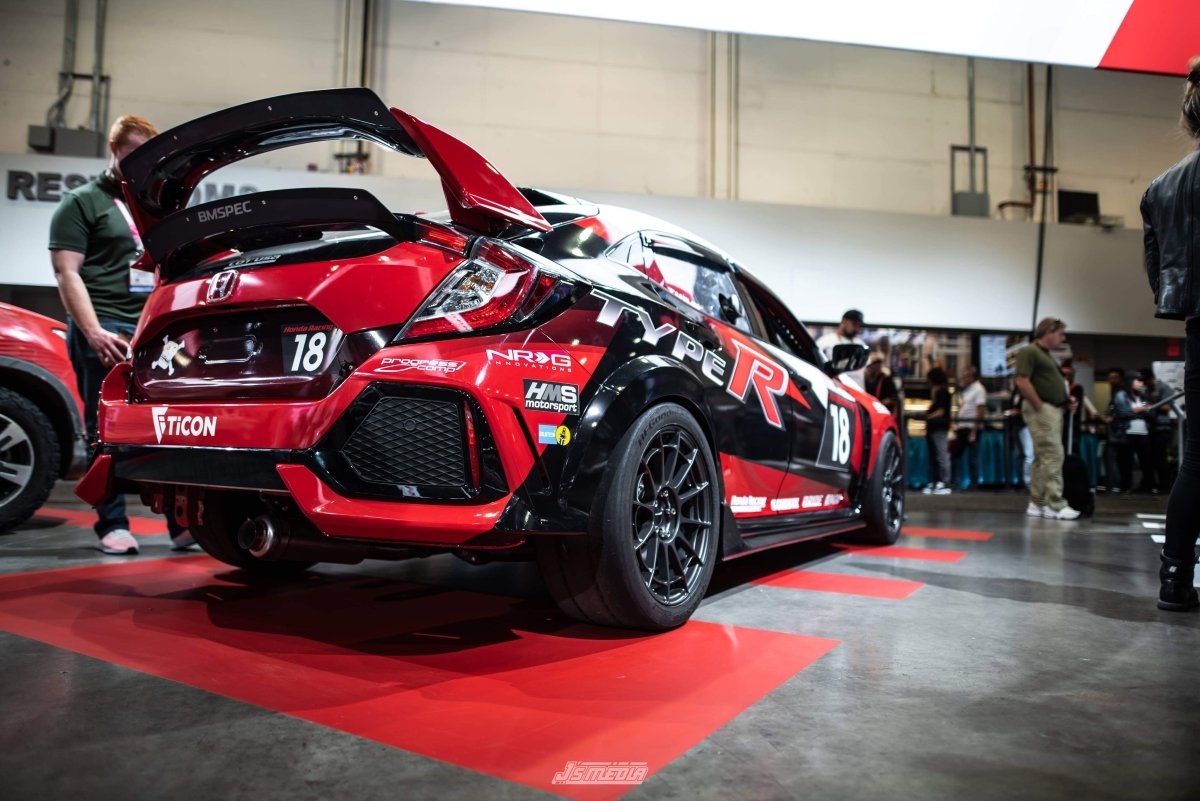 Epsilon+ [17-21 Civic Type R FK8] Double Spoiler Extension - JDMuscleSpoilers and Wingssku-40294107054124ACMClear Anodized