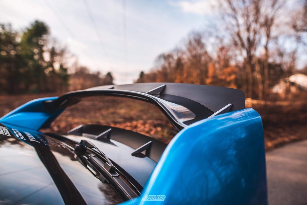 Epsilon+ [17-21 Civic Type R FK8] Double Spoiler Extension - JDMuscleSpoilers and Wingssku-40294107054124ACMClear Anodized