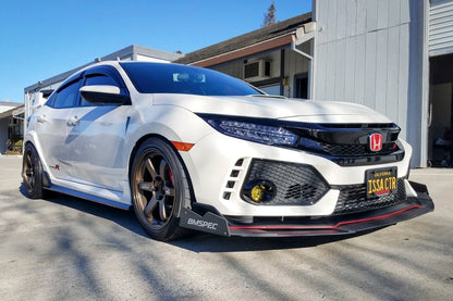 Epsilon+ [17-21 Civic Type R FK8] Front Splitter - JDMuscleSplittersku-15021645103139