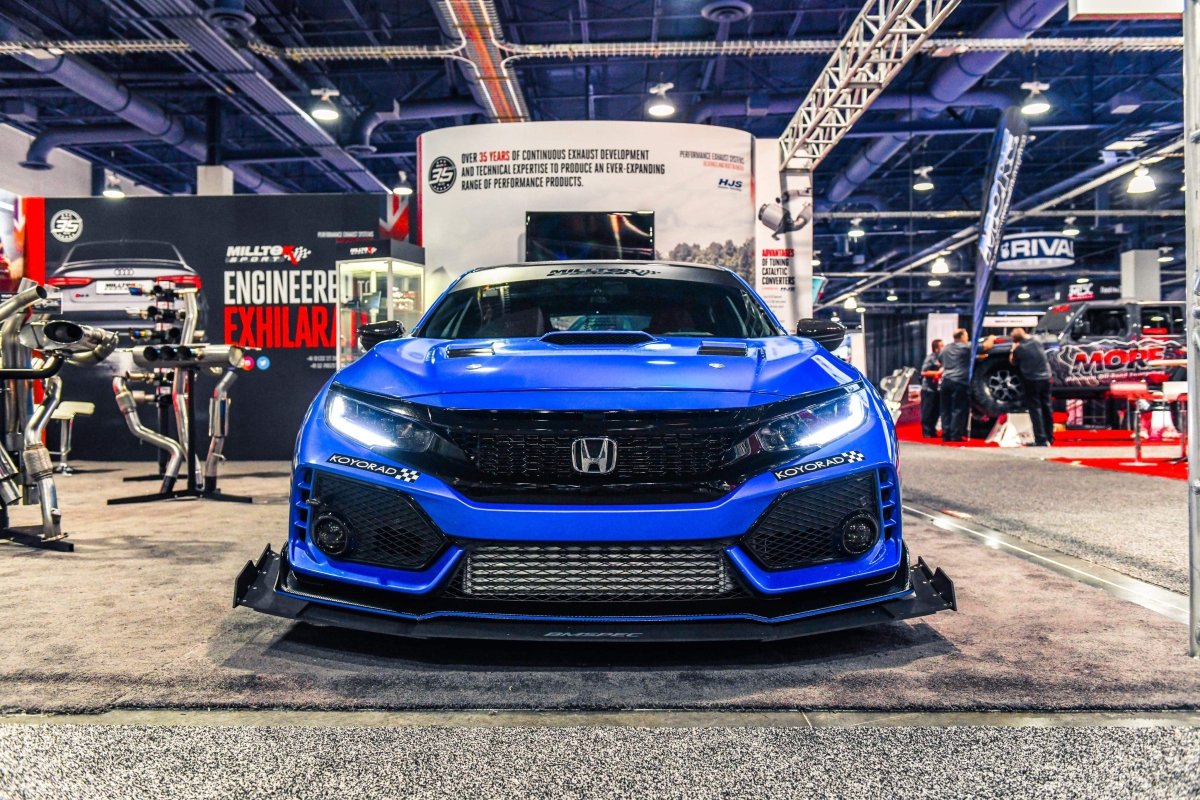 Epsilon+ [17-21 Civic Type R FK8] Front Splitter - JDMuscleSplittersku-15021645103139