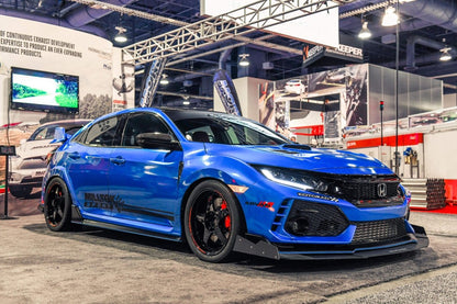Epsilon+ [17-21 Civic Type R FK8] Front Splitter - JDMuscleSplittersku-15021645103139