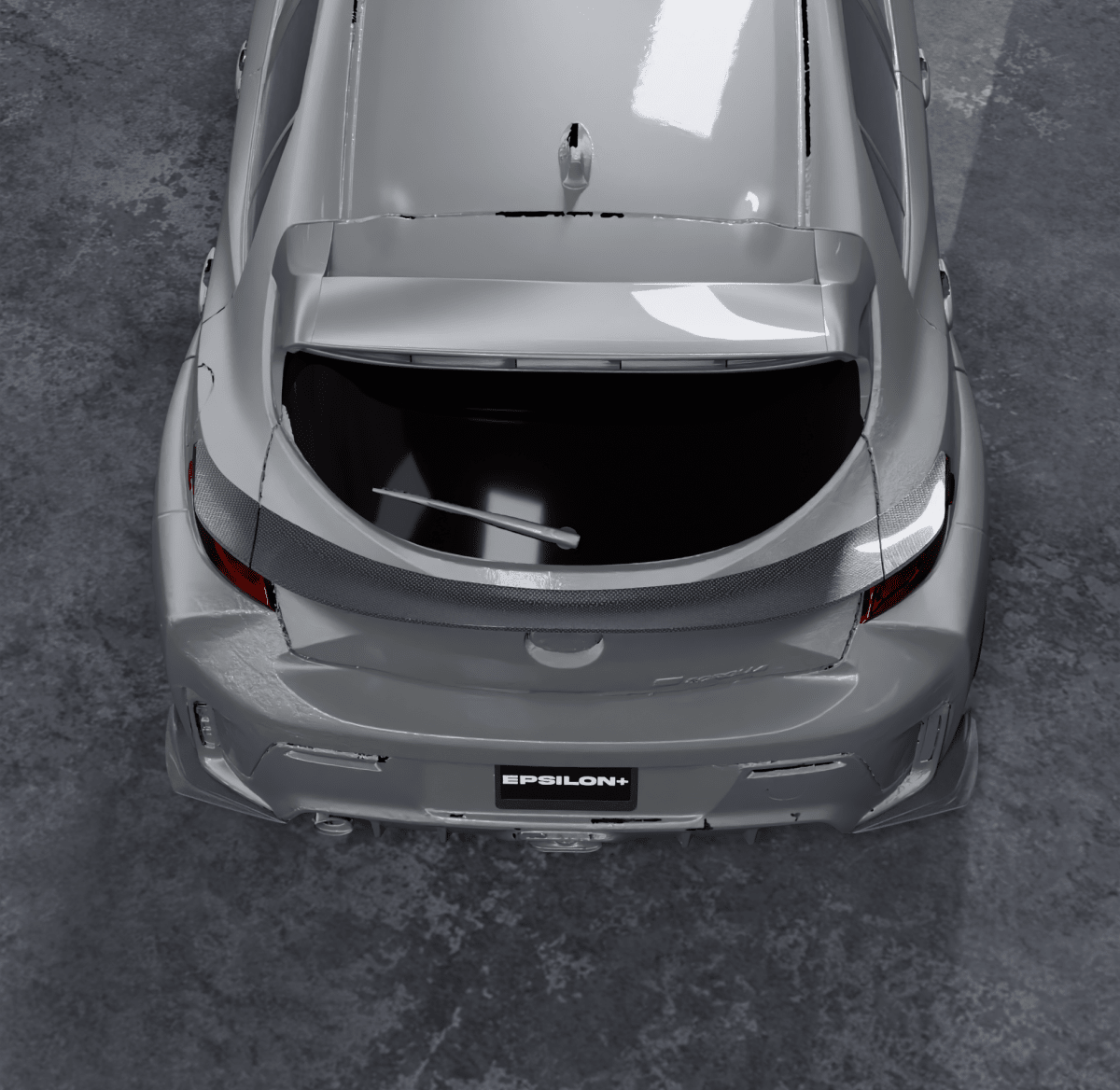 Epsilon+ [19-26 COROLLA HATCHBACK E210] Mid Wing - JDMuscleMid Wingsku-44130222768172Fiberglass