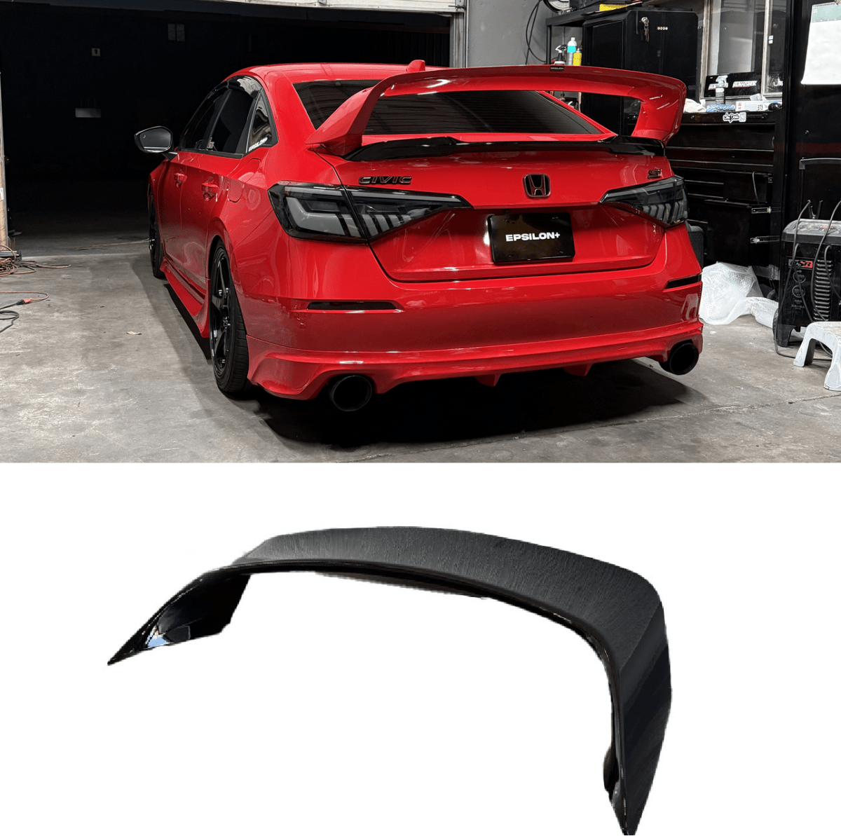 Epsilon+ [22-26 Civic Sedan FE] Sport Wing - JDMuscleSpoilers and Wingssku-44861569171500WinglessUnpainted