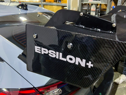 Epsilon+ [22-26 Civic Type R FL5] GT Wing - JDMuscleSpoiler and Wing Accessoriessku-42439352811564Carbon Fiber Motorsport (6lbs)Swan Mount (Set Height/CF Only)Knife Edged Scalloped