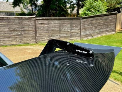 Epsilon+ [22-26 Civic Type R FL5] GT Wing - JDMuscleSpoiler and Wing Accessoriessku-42439352811564Carbon Fiber Motorsport (6lbs)Swan Mount (Set Height/CF Only)Knife Edged Scalloped