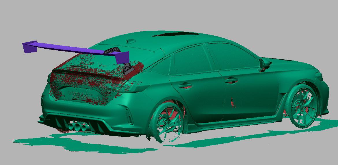 Epsilon+ [22-26 Civic Type R FL5] GT Wing - JDMuscleSpoiler and Wing Accessoriessku-42439352811564Carbon Fiber Motorsport (6lbs)Swan Mount (Set Height/CF Only)Knife Edged Scalloped