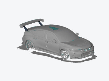 Epsilon+ [22-26 Civic Type R FL5] GT Wing - JDMuscleSpoiler and Wing Accessoriessku-42439352811564Carbon Fiber Motorsport (6lbs)Swan Mount (Set Height/CF Only)Knife Edged Scalloped