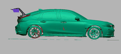 Epsilon+ [22-26 Civic Type R FL5] GT Wing - JDMuscleSpoiler and Wing Accessoriessku-42439352811564Carbon Fiber Motorsport (6lbs)Swan Mount (Set Height/CF Only)Knife Edged Scalloped