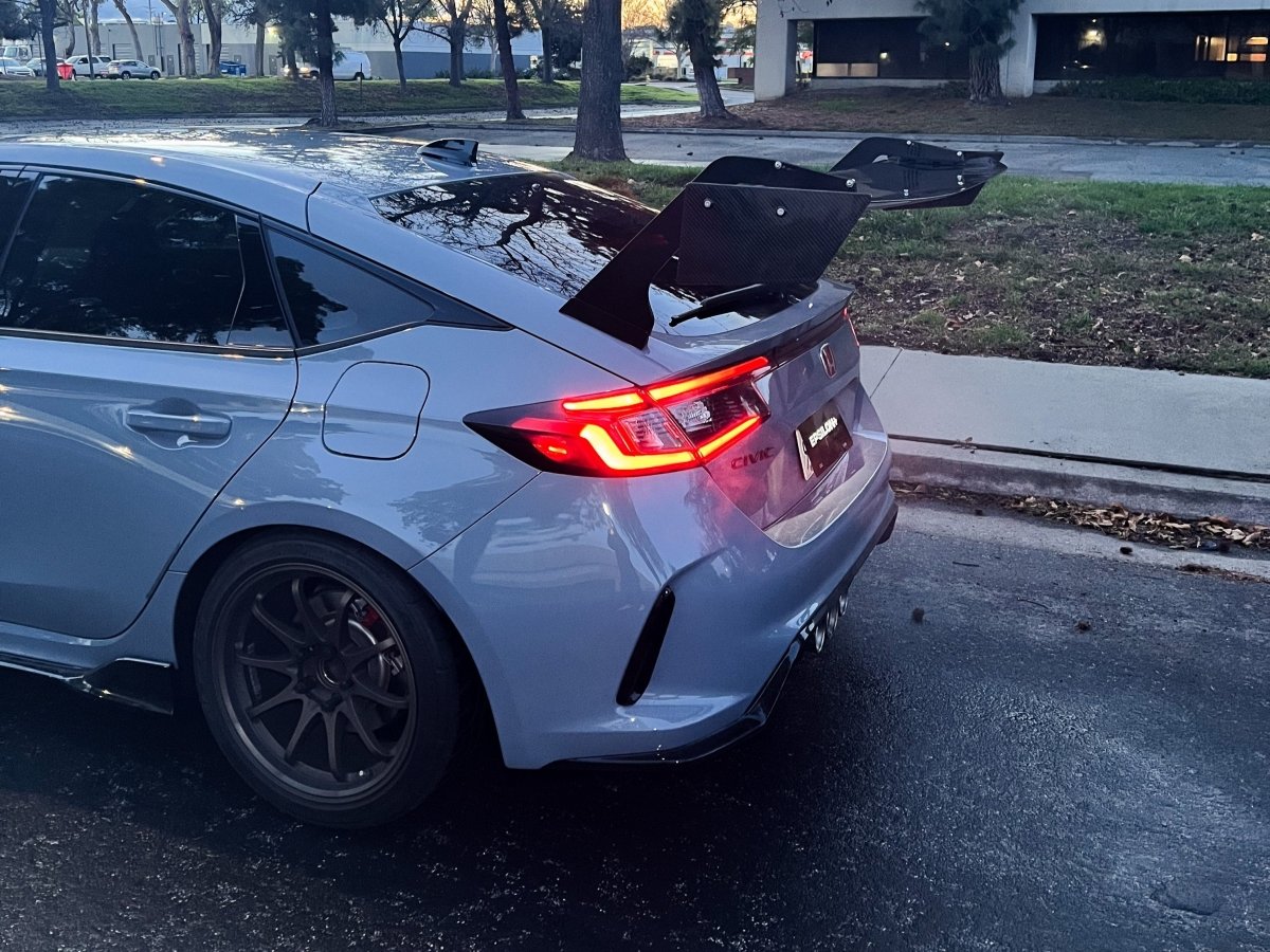 Epsilon+ [22-26 Civic Type R FL5] GT Wing - JDMuscleSpoiler and Wing Accessoriessku-42439352811564Carbon Fiber Motorsport (6lbs)Swan Mount (Set Height/CF Only)Knife Edged Scalloped