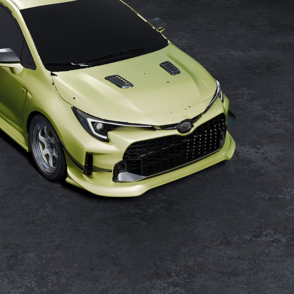 Epsilon+ [23-24 GR COROLLA ZENKI] Front Lip V2 - JDMuscleFront LipEP-GRC-FLV2-PUPolyurethane (Unpainted)