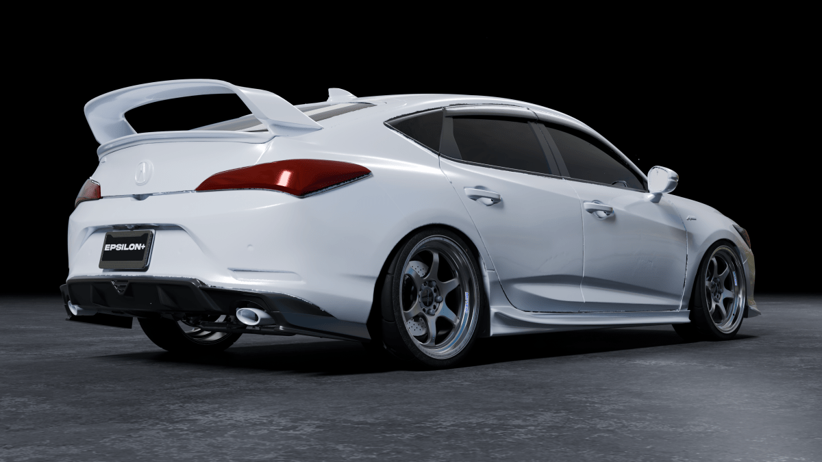 Epsilon+ [23-26 ACURA INTEGRA DE4] Rear Spats - JDMuscleFenderssku-42916747444268Polyurethane (Unpainted)OEM Stock (A)
