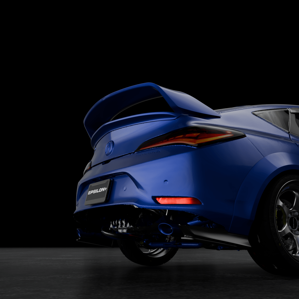 Epsilon+ [23-26 ACURA INTEGRA DE4/DE5] Sport Wing - JDMuscleSpoiler and Wing AccessoriesEPS-DE4-SWG-ABS-1Sport WingGeneric Gloss Black