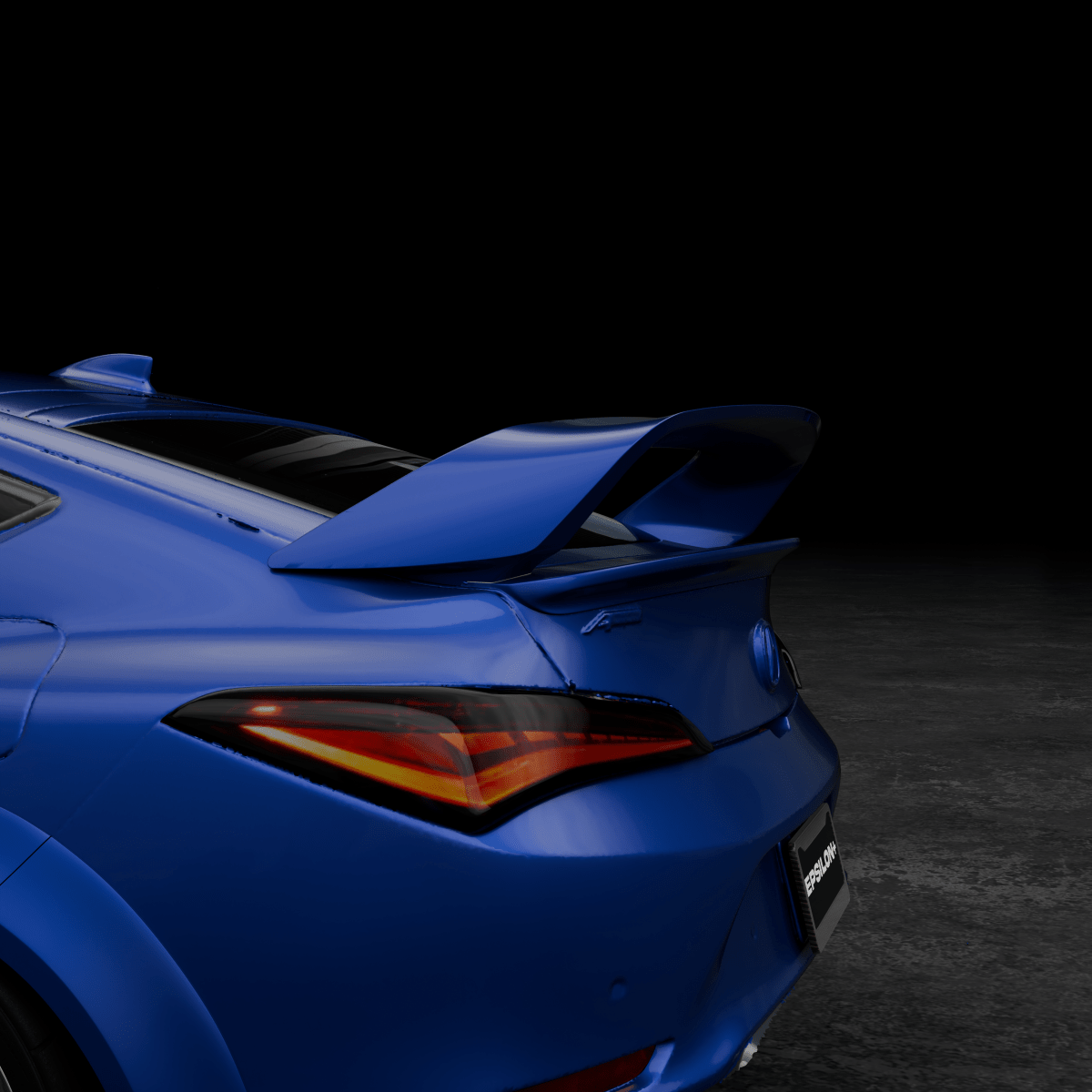 Epsilon+ [23-26 ACURA INTEGRA DE4/DE5] Sport Wing - JDMuscleSpoiler and Wing AccessoriesEPS-DE4-SWG-ABS-1Sport WingGeneric Gloss Black