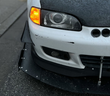 Epsilon+ [92-95 Civic Eg] Front Splitter - JDMuscleSplittersku-40981340356652
