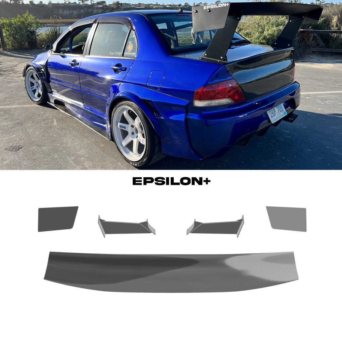 Epsilon+ [01-07 Evo 7 8 9 CT9A] GT Wing