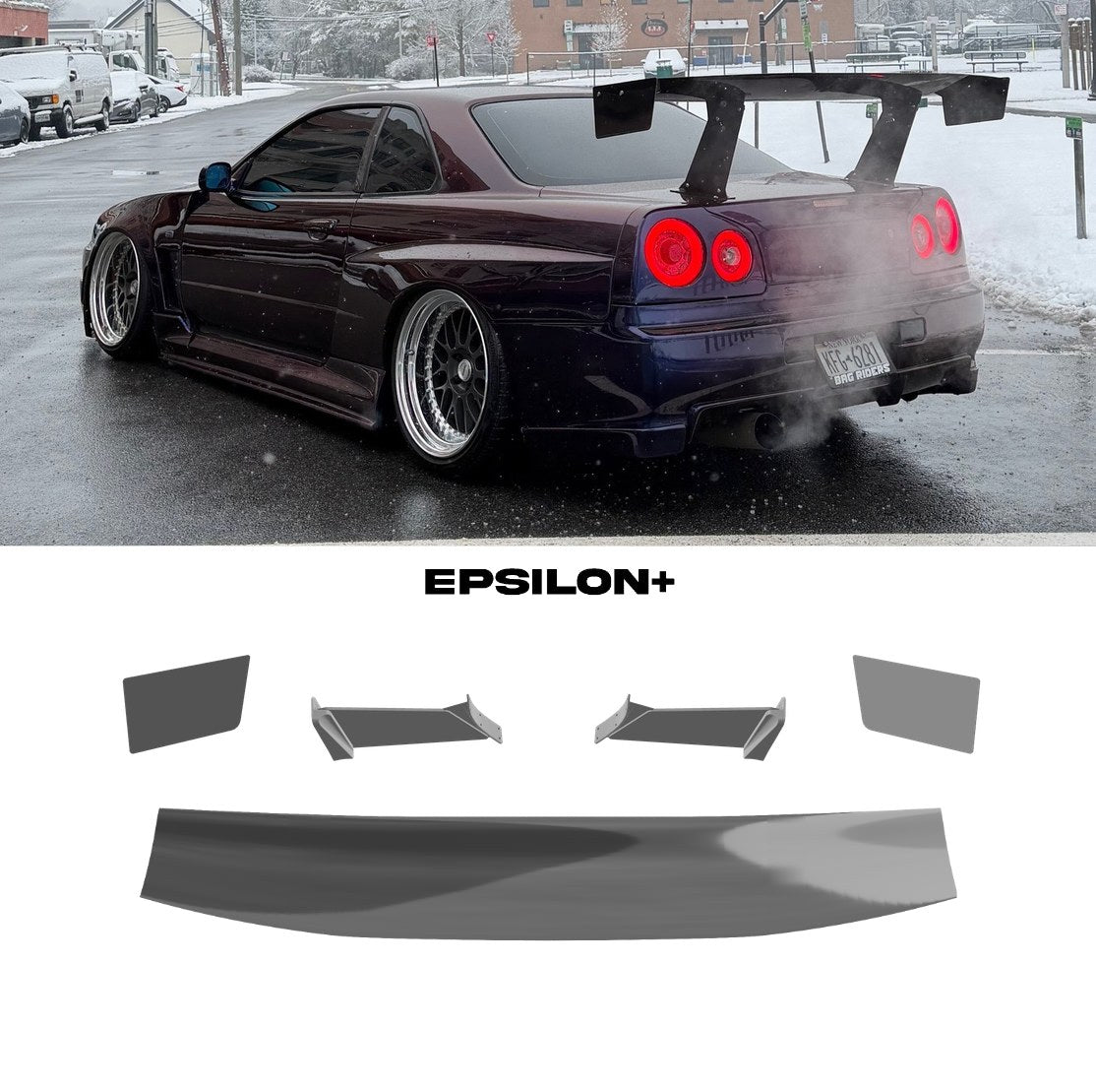 Epsilon+ [99-02 Nissan R34 Coupe] GT Wing
