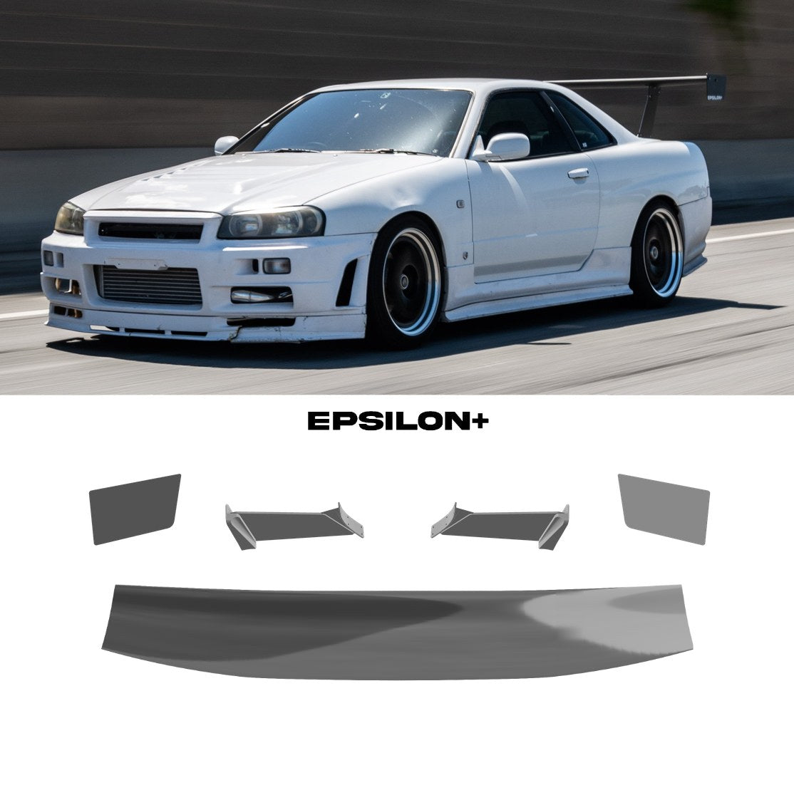 Epsilon+ [99-02 Nissan R34 Coupe] GT Wing