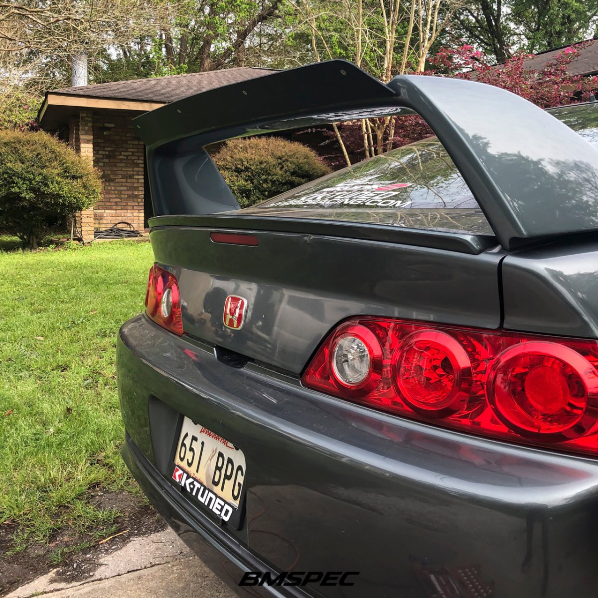 Epsilon+ Spoiler Extension – Acura RSX 02-06 (A-Spec wing) - JDMuscleExtension/Gurneysku-40294141198380ACMClear Anodized