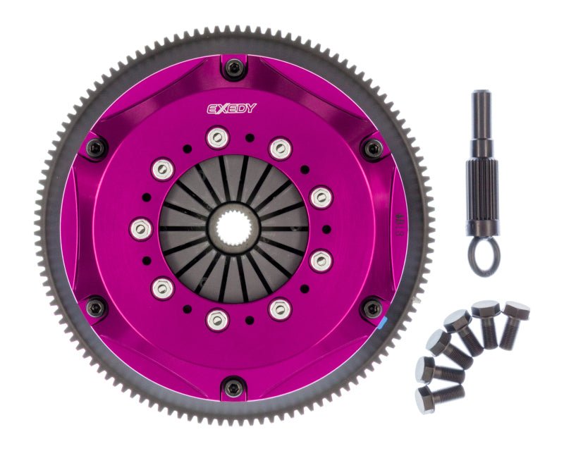 Exedy Hyper Twin Cerametallic Clutch Kit for 1989 - 1993 Nissan Skyline GTR L6 – 200mm Push Type with Sprung Center Disc | exeNM032SD - JDMuscleSPK108012