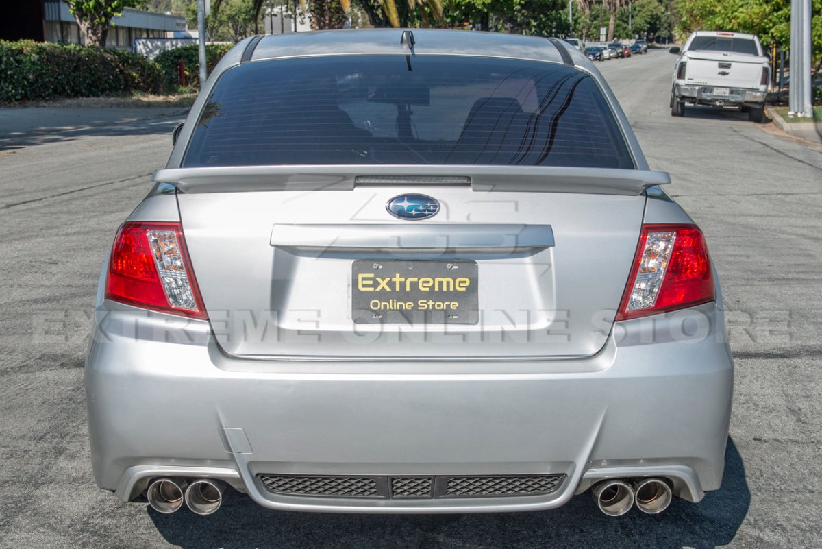 Extreme Online Store [11 - 14 WRX/STI] Muffler Delete Axle Back Quad Exhaust - JDMuscleAxle Back ExhaustsEXT-MD042-BTBlue Burnt Tips