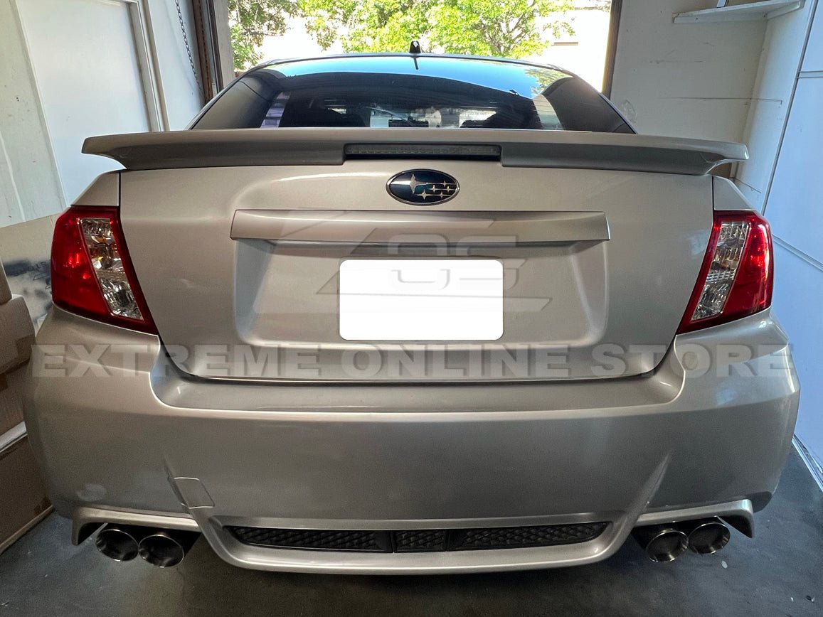 Extreme Online Store [11 - 14 WRX/STI] Muffler Delete Axle Back Quad Exhaust - JDMuscleAxle Back ExhaustsEXT-MD042-BTBlue Burnt Tips