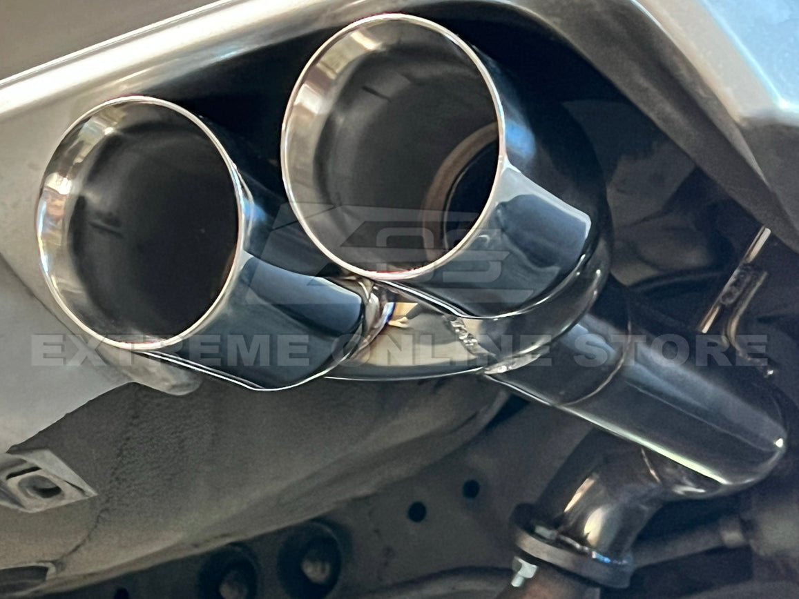 Extreme Online Store [11 - 14 WRX/STI] Muffler Delete Axle Back Quad Exhaust - JDMuscleAxle Back ExhaustsEXT-MD042-BTBlue Burnt Tips