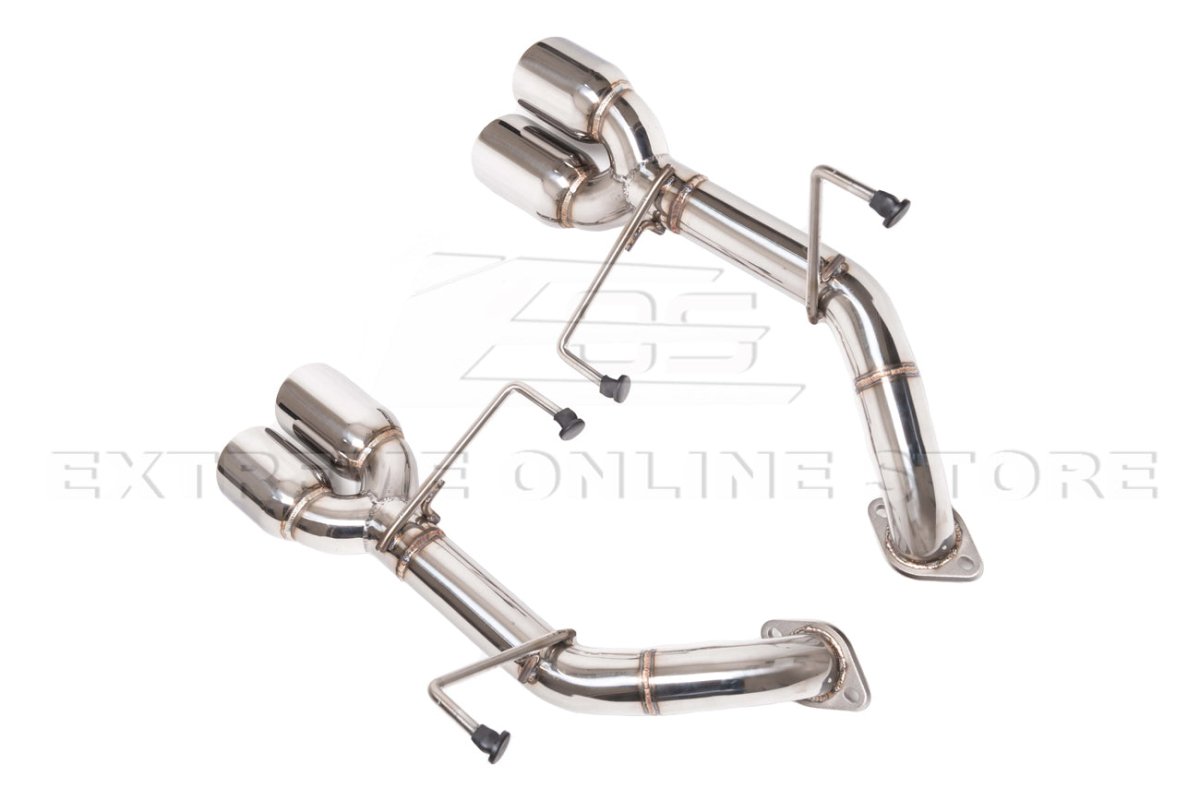 Extreme Online Store [11 - 14 WRX/STI] Muffler Delete Axle Back Quad Exhaust - JDMuscleAxle Back ExhaustsEXT-MD042Anodized Silver