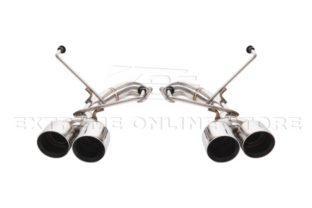 Extreme Online Store [11 - 14 WRX/STI] Muffler Delete Axle Back Quad Exhaust - JDMuscleAxle Back ExhaustsEXT-MD042Anodized Silver