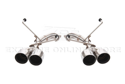 Extreme Online Store [11 - 14 WRX/STI] Muffler Delete Axle Back Quad Exhaust - JDMuscleAxle Back ExhaustsEXT-MD042Anodized Silver