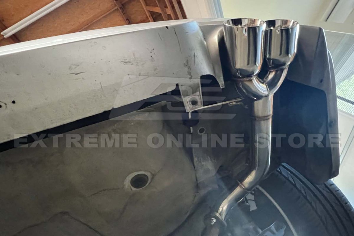 Extreme Online Store [11 - 14 WRX/STI] Muffler Delete Axle Back Quad Exhaust - JDMuscleAxle Back ExhaustsEXT-MD042-BTBlue Burnt Tips