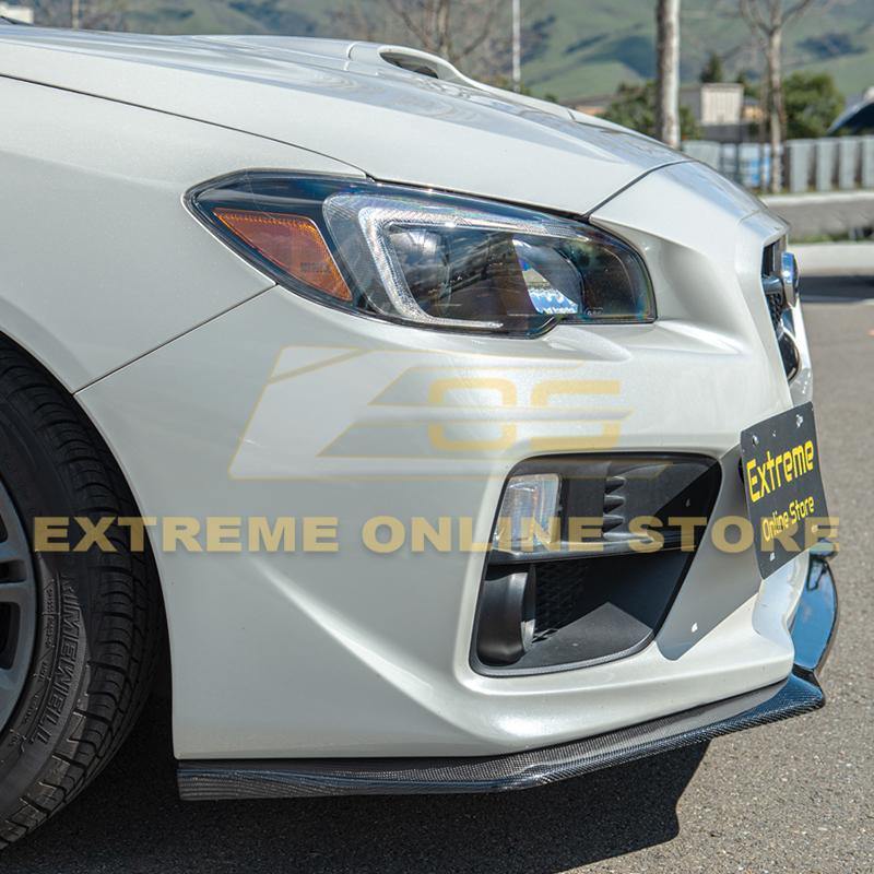 Extreme Online Store 15 - 17 WRX / STi HT Style Front Splitter Lip Ground Effect - JDMuscleFront LipsFLIP-295-BKCFCarbon Fiber