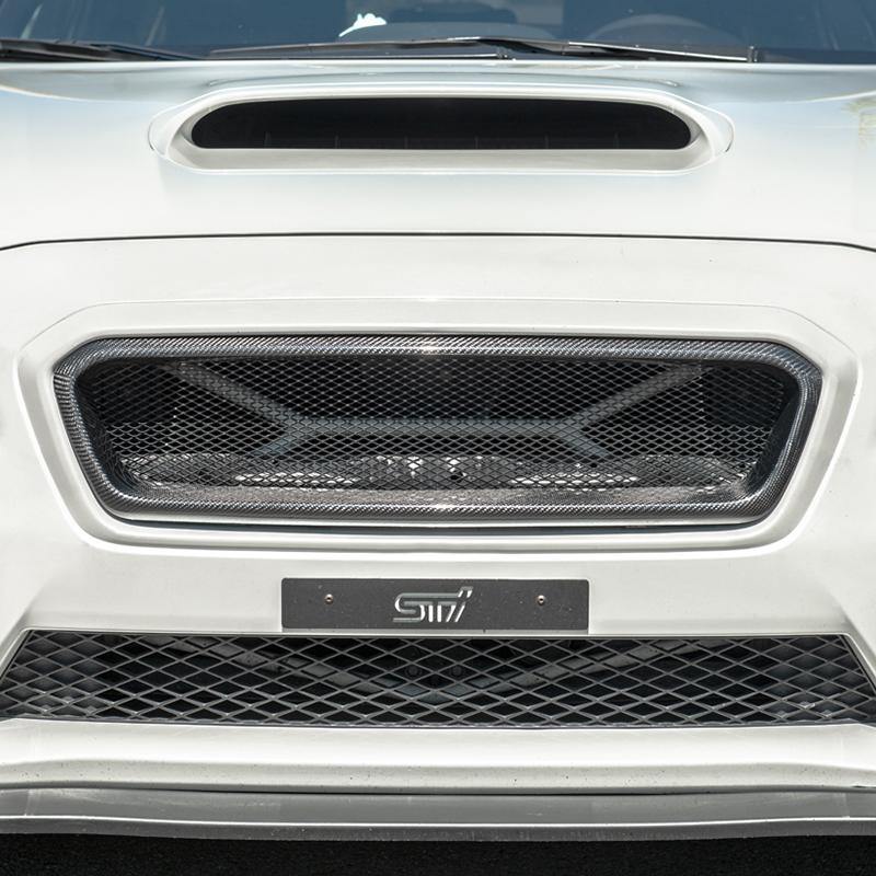 Extreme Online Store [15 - 17 WRX/STI] Front Grille Cover - JDMuscleGrillesGRILL-317-BKCFCarbon Fiber