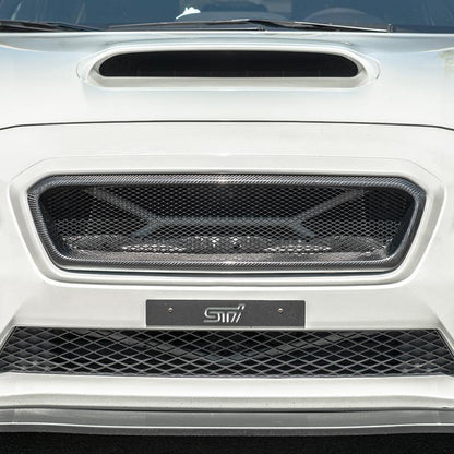 Extreme Online Store [15 - 17 WRX/STI] Front Grille Cover - JDMuscleGrillesGRILL-317-BKCFCarbon Fiber