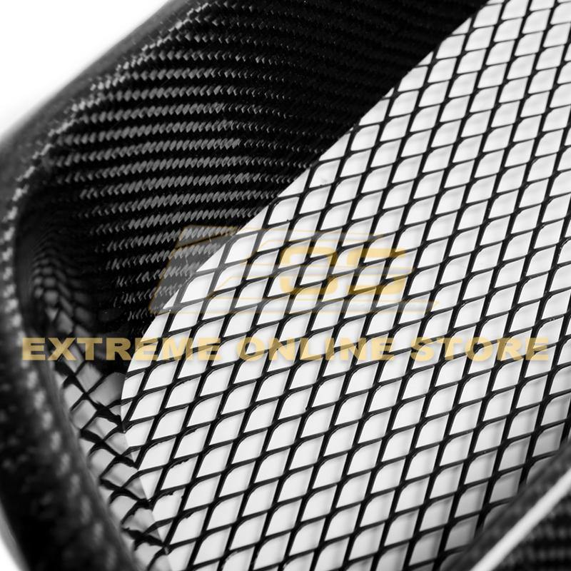 Extreme Online Store [15 - 17 WRX/STI] Front Grille Cover - JDMuscleGrillesGRILL-317-BKCFCarbon Fiber