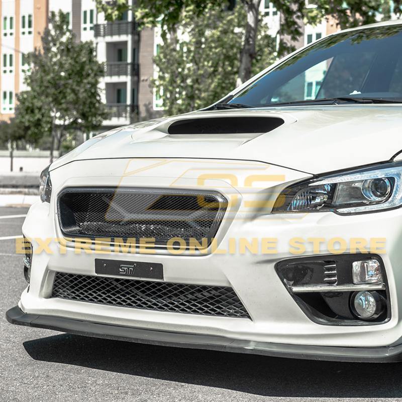 Extreme Online Store [15 - 17 WRX/STI] Front Grille Cover - JDMuscleGrillesGRILL-317-BKCFCarbon Fiber