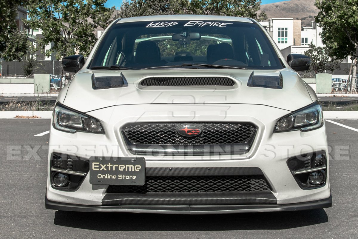 Extreme Online Store [15 - 17 WRX/STI] S207 Performance Front Splitter Lip - JDMuscleFront LipsFLIP-297-PUPrimer Black