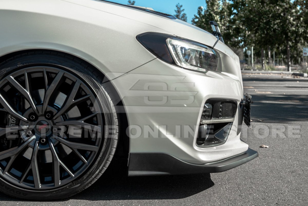 Extreme Online Store [15 - 17 WRX/STI] S207 Performance Front Splitter Lip - JDMuscleFront LipsFLIP-297-PUPrimer Black