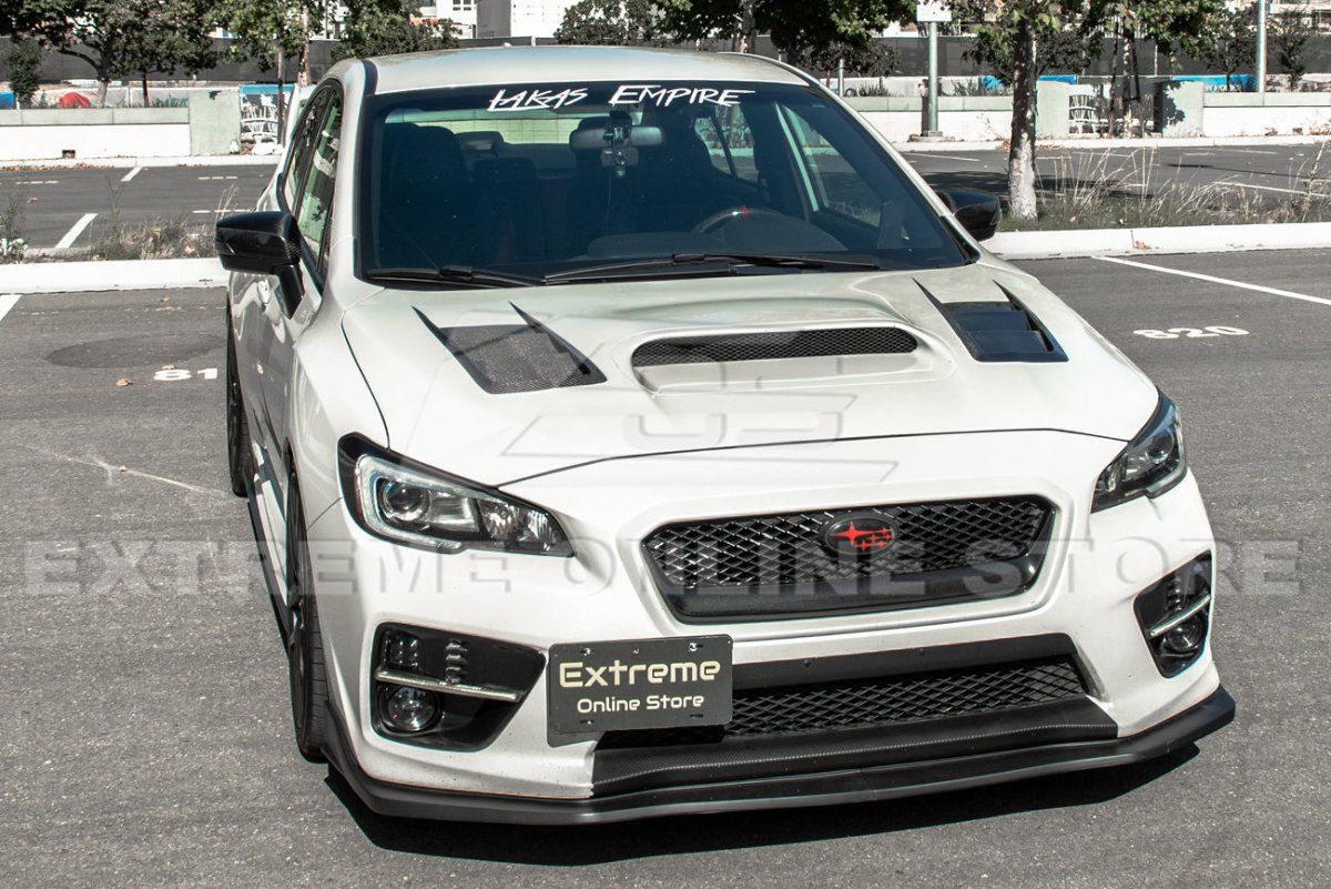 Extreme Online Store [15 - 17 WRX/STI] S207 Performance Front Splitter Lip - JDMuscleFront LipsFLIP-297-PUPrimer Black