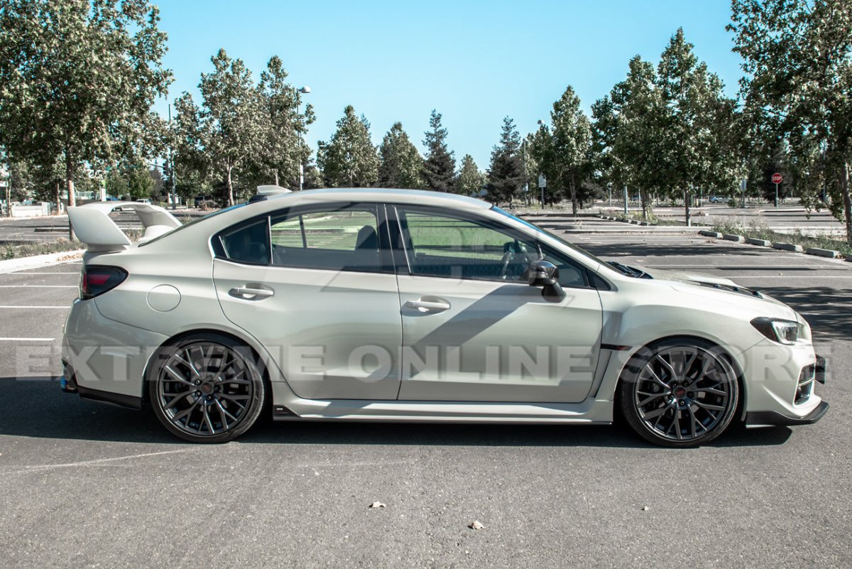 Extreme Online Store [15 - 17 WRX/STI] S207 Performance Front Splitter Lip - JDMuscleFront LipsFLIP-297-PUPrimer Black