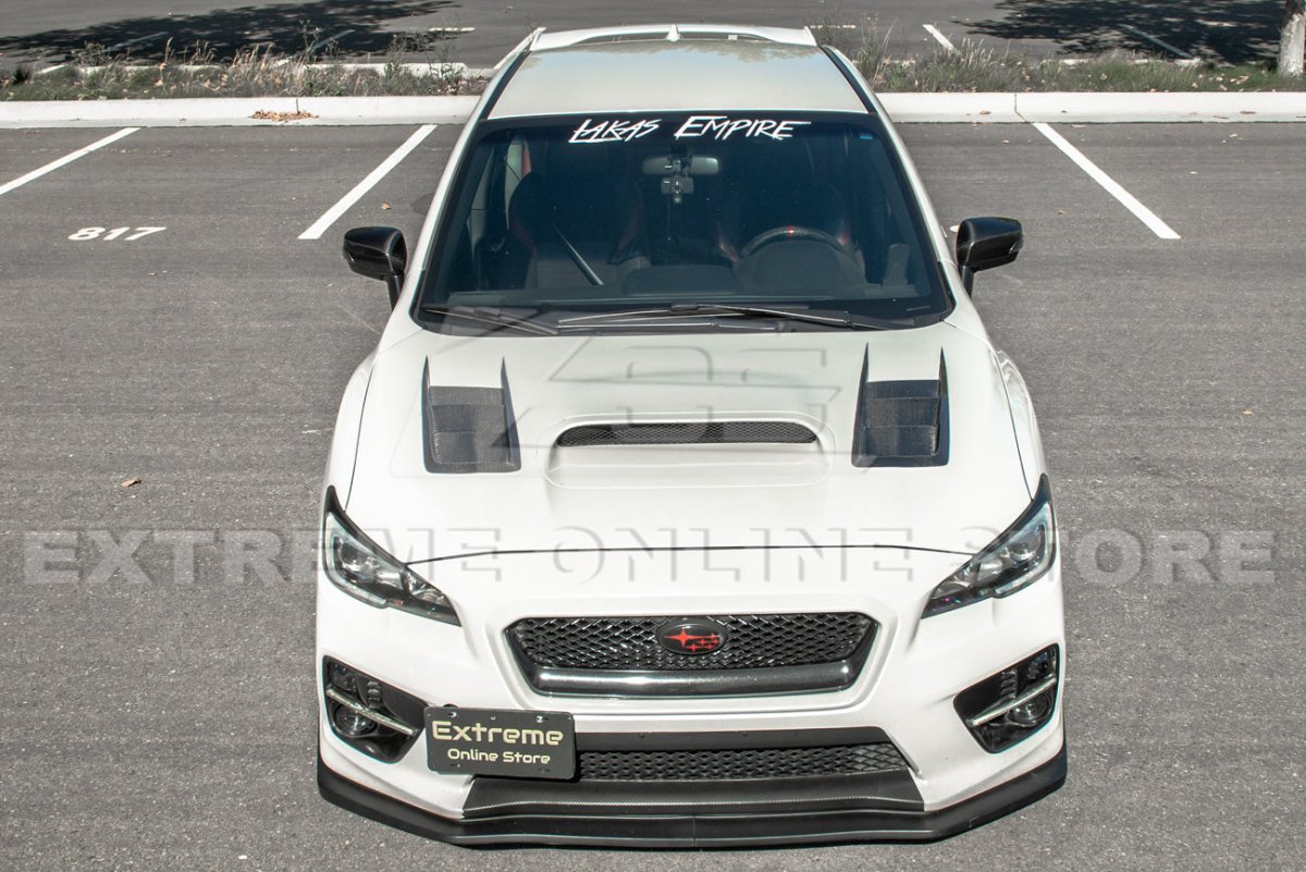 Extreme Online Store [15 - 17 WRX/STI] S207 Performance Front Splitter Lip - JDMuscleFront LipsFLIP-297-PUPrimer Black