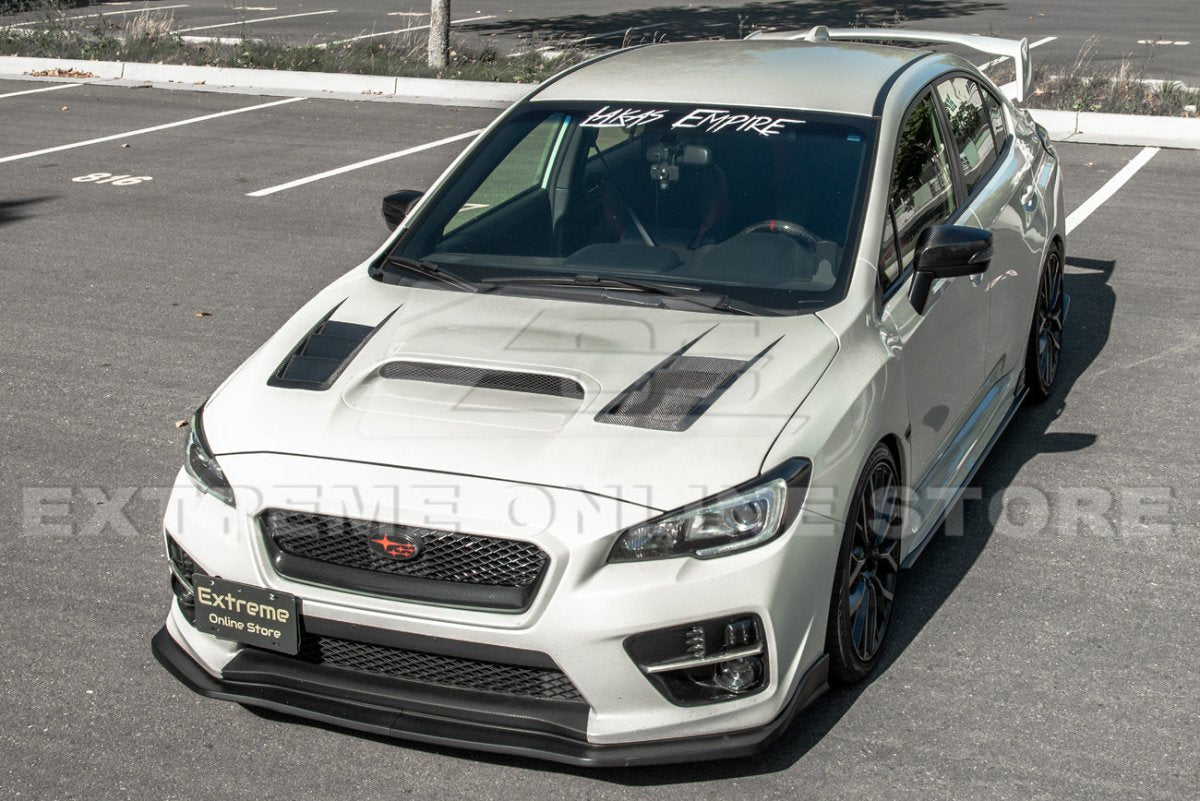 Extreme Online Store [15 - 17 WRX/STI] S207 Performance Front Splitter Lip - JDMuscleFront LipsFLIP-297-PUPrimer Black