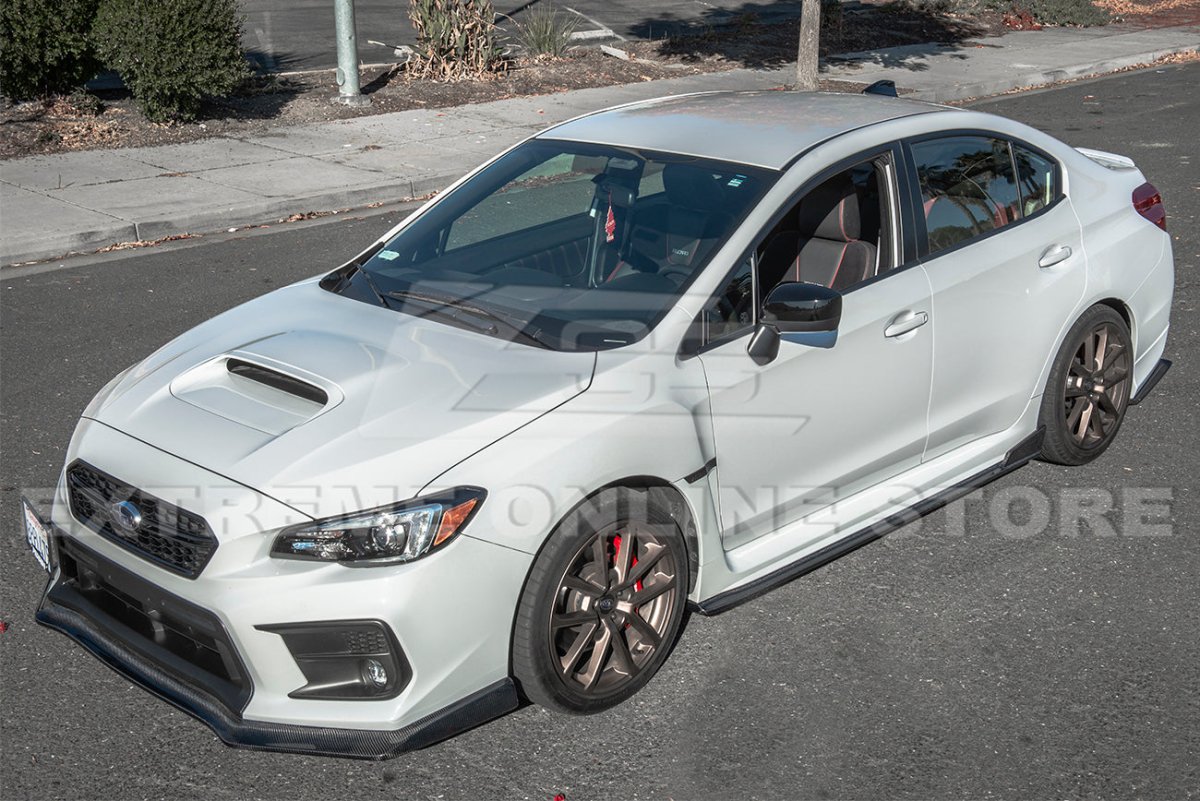 Extreme Online Store [15 - 17 WRX/STI] VRS Style Front Splitter Lip & Side Skirts - JDMuscleAerodynamic PackageFLIP-296-PU_SS-272-FRPPrimer Black